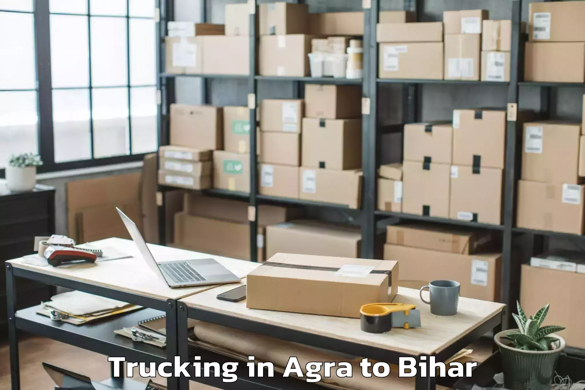 Top Agra to Ghailarh Trucking Available